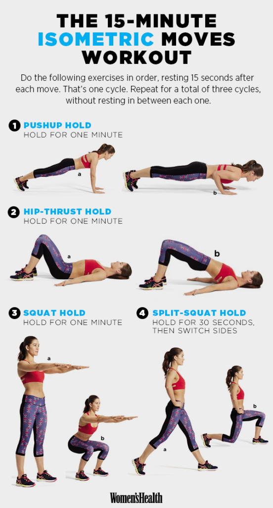 Isometric Exercise Routine Infographic