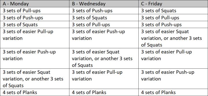 Beginners Bodyweight Workout