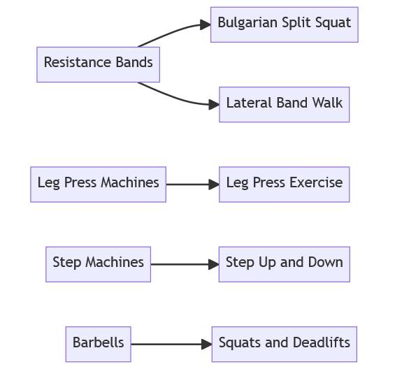 Diagram Top Exercise Equipment for Thighs