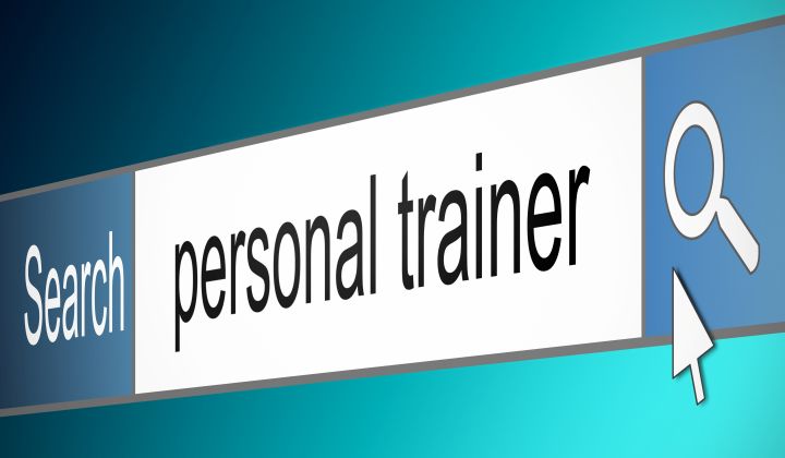 Personal trainer search concept.